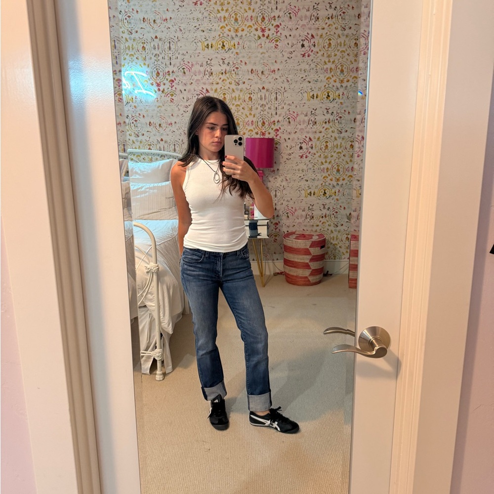 7 For All Mankind Indigo Straight Leg Jeans